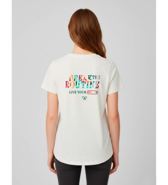 Silbon A t-shirt quebra a rotina blancp