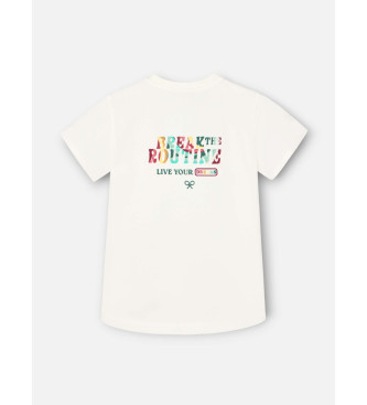 Silbon A t-shirt quebra a rotina blancp