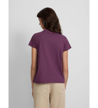 Silbon T-shirt clssica com raquete lils