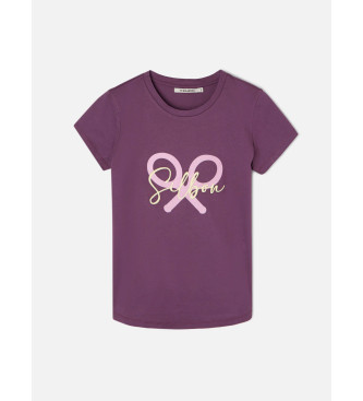 Silbon T-shirt clssica com raquete lils
