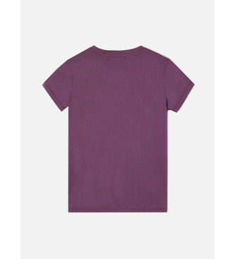 Silbon T-shirt clssica com raquete lils