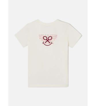 Silbon T-shirt letras smile branco
