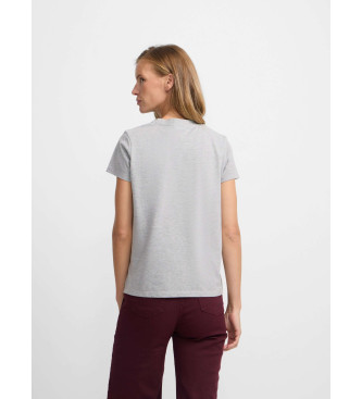 Silbon T-shirt love grey