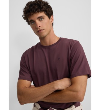 Silbon Bordeaux mini-logo t-shirt
