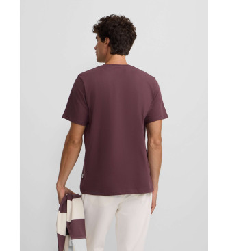 Silbon Bordeaux mini-logo t-shirt