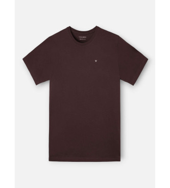 Silbon Maglietta marrone con mini logo