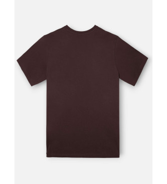 Silbon Maglietta marrone con mini logo