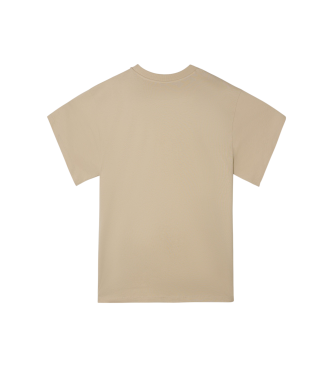 Silbon Relaxed fit leisure beige T-shirt