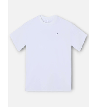 Silbon Relaxed fit sport college t-shirt hvid