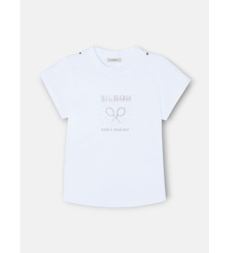 Silbon Roll out have a nice day t-shirt white