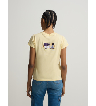 Silbon Yellow smile T-shirt