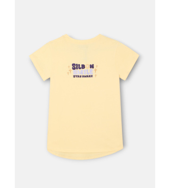 Silbon Yellow smile T-shirt