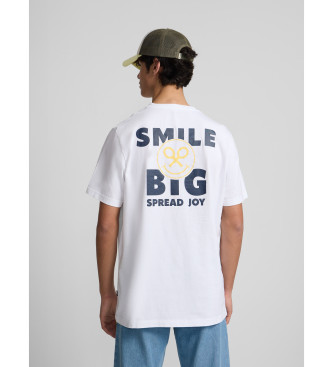 Silbon T-shirt smil stor hvid