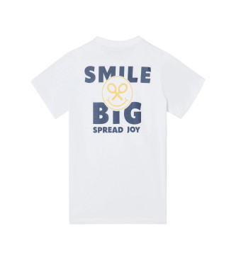 Silbon T-shirt smil stor hvid