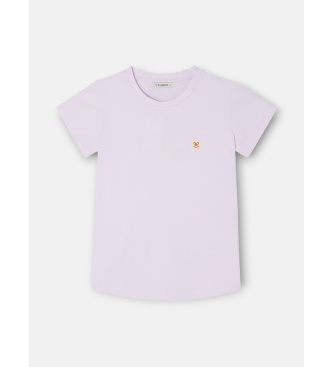 Silbon Smile T-shirt lilac print