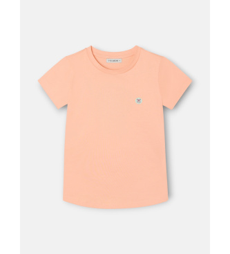 Silbon Smile T-shirt orange print