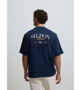 Silbon Specjalny krój koszulki fair play navy