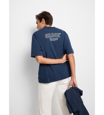 Silbon Koszulka specjalna dopasowana do dwóch rakietek navy