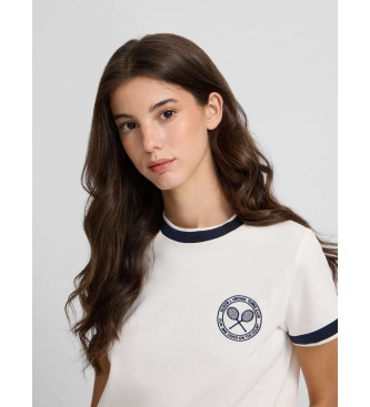 Silbon T-shirt Varsity branca