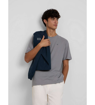 Silbon maglietta grigia con pixel etnici