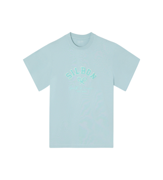 Silbon Relaxed fit leisure t-shirt turquoise