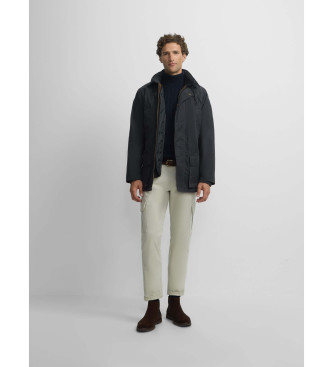 Silbon Chaqueta cl�sica encerada marino