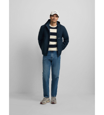 Silbon Technical windbreaker navy hood