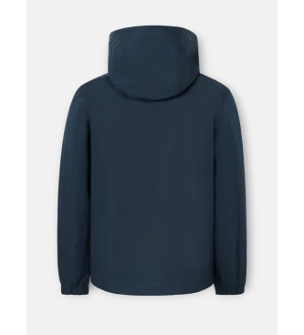 Silbon Technical windbreaker navy hood