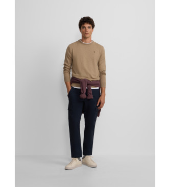 Silbon Classic beige crew neck jumper