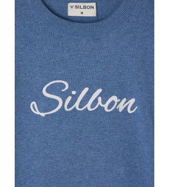 Silbon Camisola azul lisa