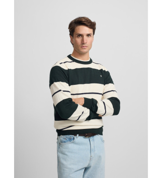 Silbon SB dark green wide striped jumper