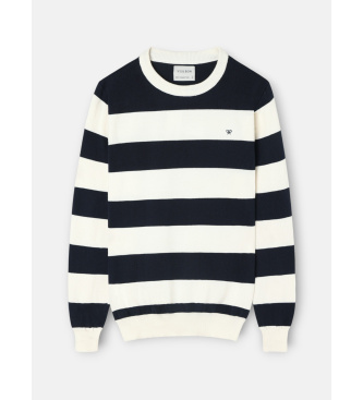 Silbon SB navy striped jumper