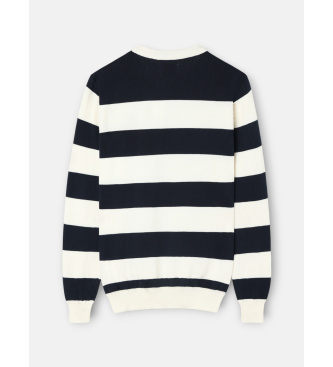 Silbon SB navy striped jumper