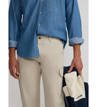 Silbon Beige cargo trousers