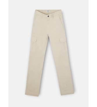 Silbon Beige cargo trousers