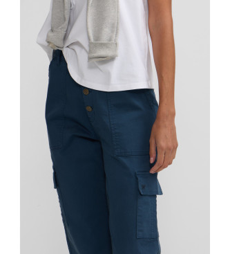 Silbon Navy cargo trousers