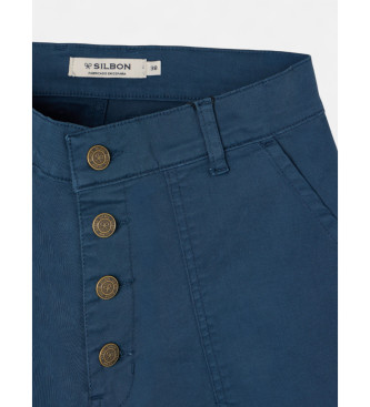 Silbon Navy cargo trousers