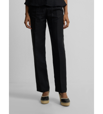 Silbon Pantal�n lino negro