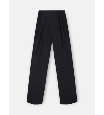 Silbon Pantal�n lino negro