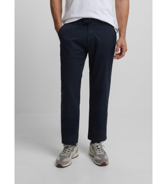 Silbon Sport casual jogger trousers navy