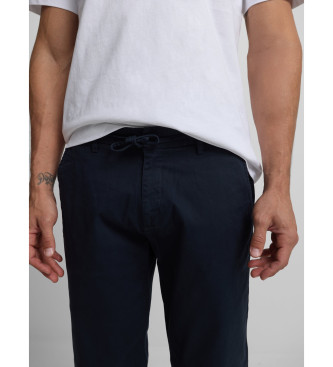 Silbon Sport casual jogger trousers navy