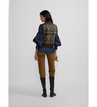 Silbon Brown cargo trousers