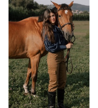 Silbon Brown cargo trousers