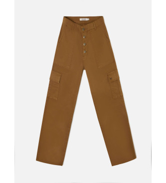 Silbon Brown cargo trousers