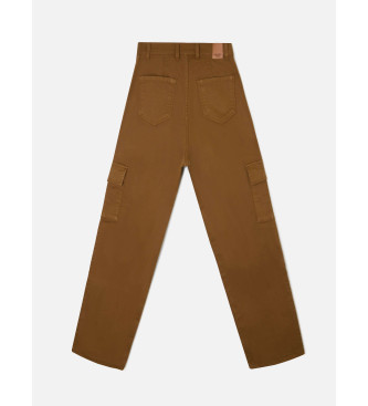 Silbon Brown cargo trousers