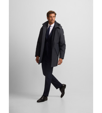 Silbon Tailoring technical parka light navy