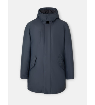 Silbon Tailoring technical parka light navy