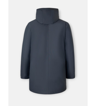 Silbon Tailoring technical parka light navy