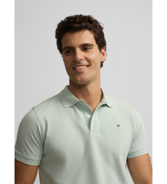Silbon Classic plain light blue polo shirt