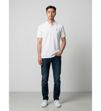 Silbon Klasična gladka bela polo majica